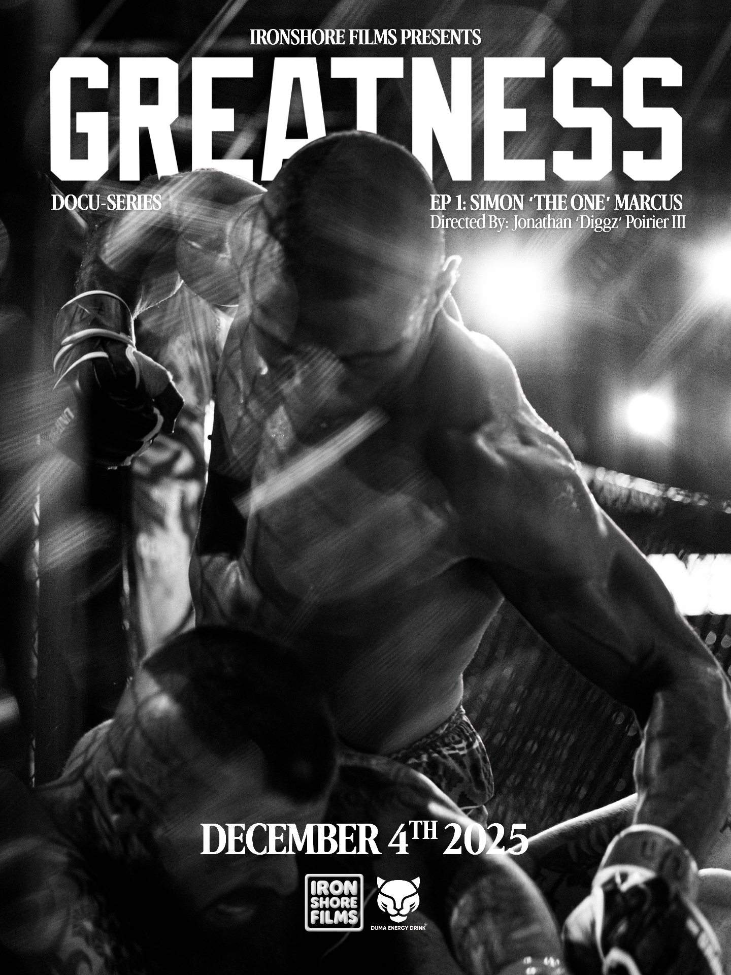 GREATNESS — official key art, an Ironshore Films documentary series